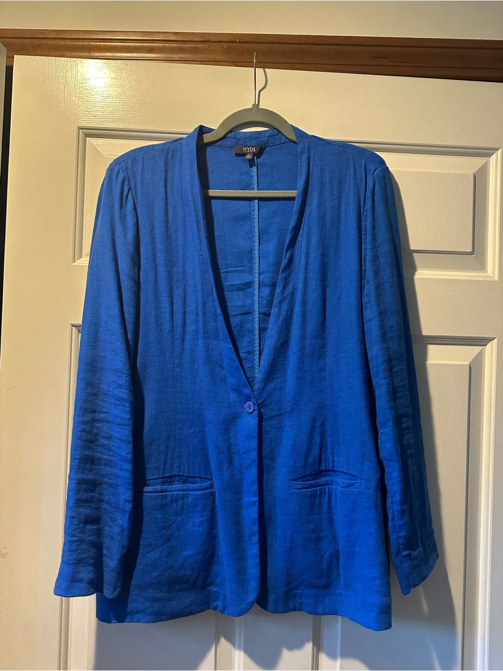 NYDJ Royal Blue Open-Front Blazer Jacket